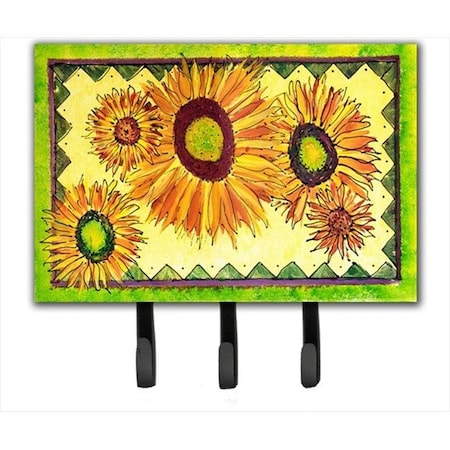 Carolines Treasures 8060TH68 Flower Sunflower Leash Holder or Key Hook 8060TH68